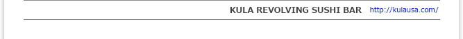 KURA REVOLVING SUSHI BAR