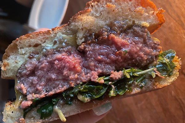 ワギューのハンバーガー