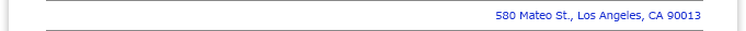 Google Map: 580 Mateo St., Los Angeles, CA 90013