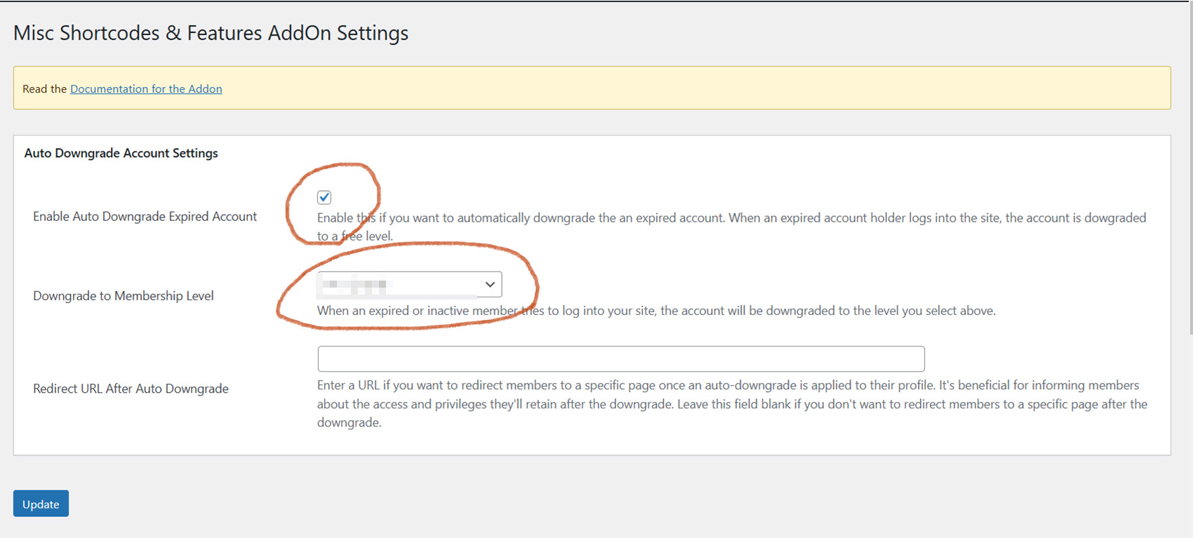 管理画面のスクリーンショット