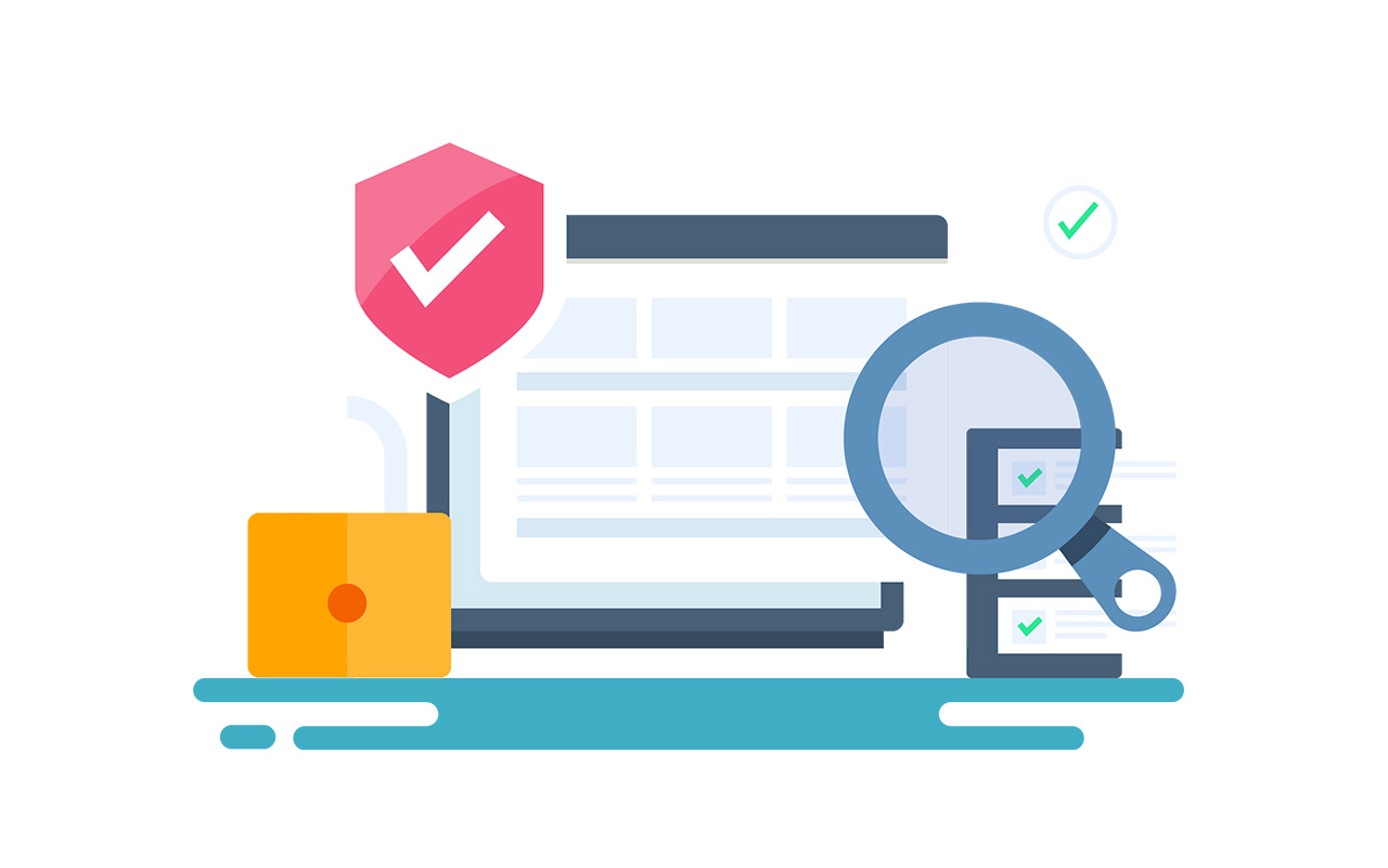 WEBセキュリティのイメージイラスト