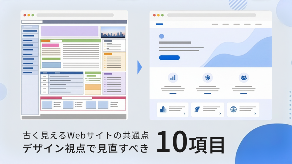 古く見えるWebサイトの共通点：デザイン視点で見直すべき10項目