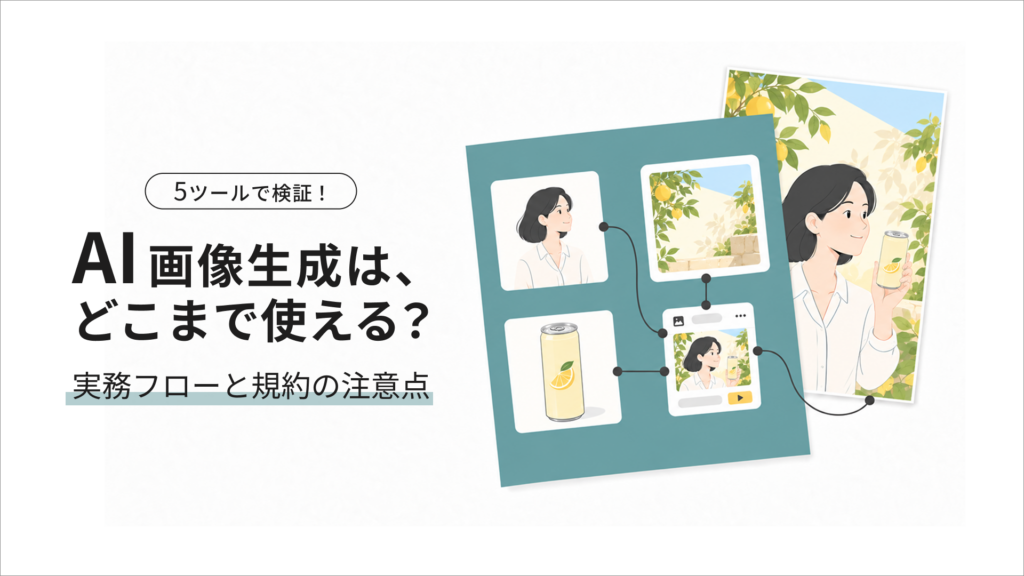 AI画像生成を商用で使う前に：5つのツールを検証してわかった使い分けと規約の注意点