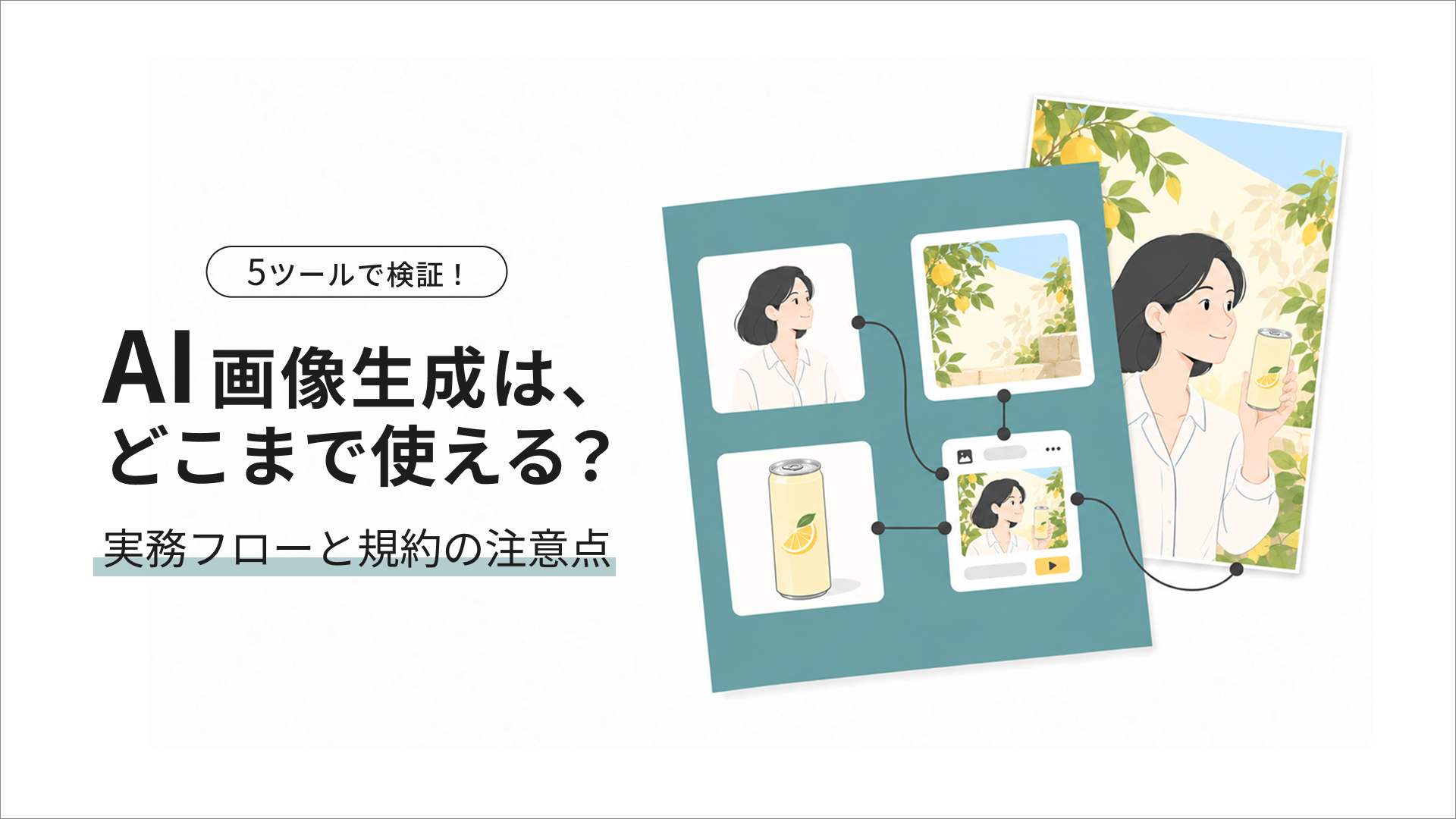 AI画像生成を商用で使う前に：5つのツールを検証してわかった使い分けと規約の注意点